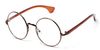 Wholesale-Europe Newest Men/women Round Metal Eyeglasses Frames Korean Myopia Glasses Frame Optical Circle Plain Mirror