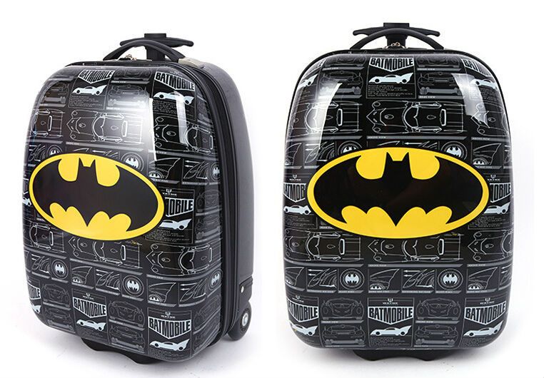 batman luggage rolling