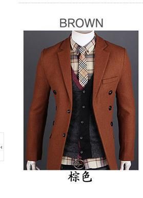 Hot Brand Men's Fashion Classic Long Trench Coat Suit New 2015 Autumn Winter Outdoor Casual Mens Formal Parka Jackets C110167546