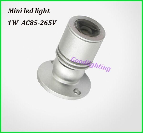 

Wholesale-1W 3W led spot light mini led downlight 10pcs/lot AC85-265V white or warm white cabinet led light RoHS CE