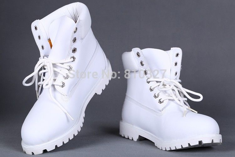 white winter boots