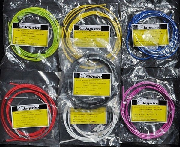 

Wholesale-2015 MTB/Road Bicycle Bike Derailleur Brake Hose/Cable Set Kit Brake Transmission Shifter Wire with Multi Colors