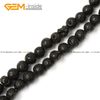 Großhandel-lava rockperlen mode runde schwarz wählbare größe 4-20mm, natürliche steinperlen für schmuck machen diy armband freies verschiffen