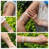 Atacado-1 pc flash metálico tatuagem à prova d 'água ouro prata mulheres moda henna ys-51 pavão design de pena temporário tatuagem vara paster
