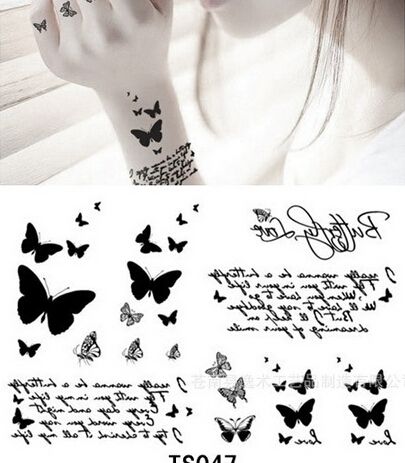 wholesale letter butterfly tattoo stickers temporary tattoos wholesale letter butterfly tattoo stickers temporary tattoos