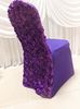 Atacado-20 Pieces frete grátis spandex tampa da cadeira stretch lycra com flor 3D cetim volta roseta