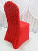 Partihandel-20 stycken Gratis frakt Spandex Stretch Lycra Chair Cover med 3d Satin Rosette Flower Back