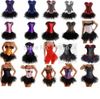 Wholesale-Free shipping Burlesque Corset & tutu /skirt Fancy dress outfit Halloween Costume High Quality S-6XL