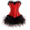 Wholesale-Free shipping Burlesque Corset & tutu /skirt Fancy dress outfit Halloween Costume High Quality S-6XL