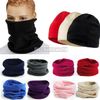 Partihandel-2015 Mode Ny användning Unisex Polar Fleece Snood Hat Neck Warmer Ski Wear Scarf Beanie Balaclava Gratis frakt