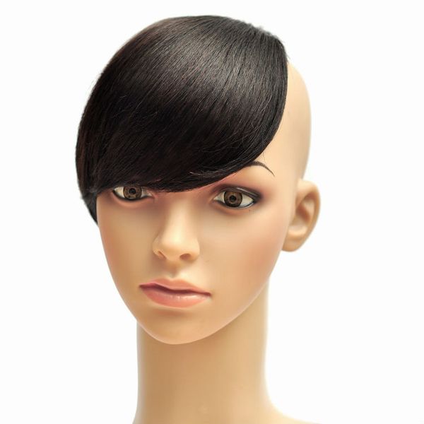 Wholesale In Stock 100 Human Bang Hair Girls Clip In Side Bang