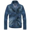 Groothandel-hot koop British Style Mens Denim Jasje Mode Jeans Jas Uitloper Maat M-XXL