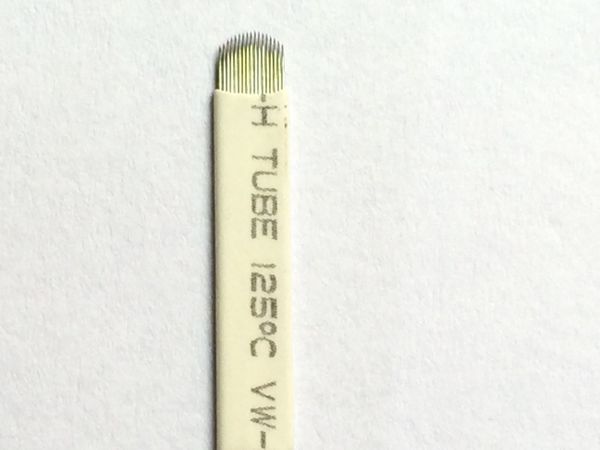 

Wholesale-100PCS Manual Eyebrow Tattoo Microblading Needle 21 pin Needles U-Shape For Permanent Manual Pen Tattoo supplies