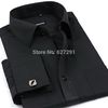 Großhandels-Neue 2020Hochwertige Herrenhemden Mode Business Casual Hemd mit französischen Manschettenknöpfen Kostenloser Versand XXXXL