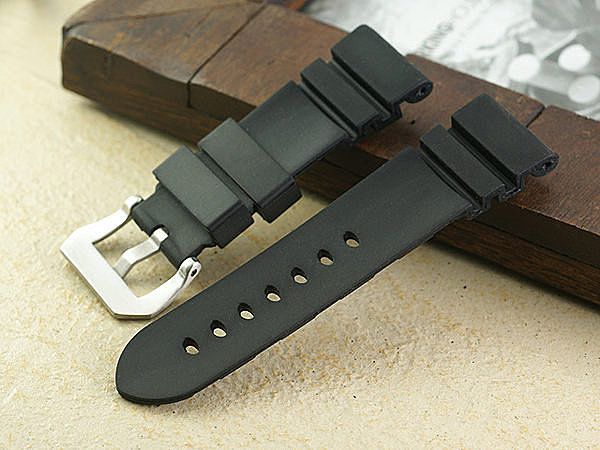 panerai rubber strap 24mm