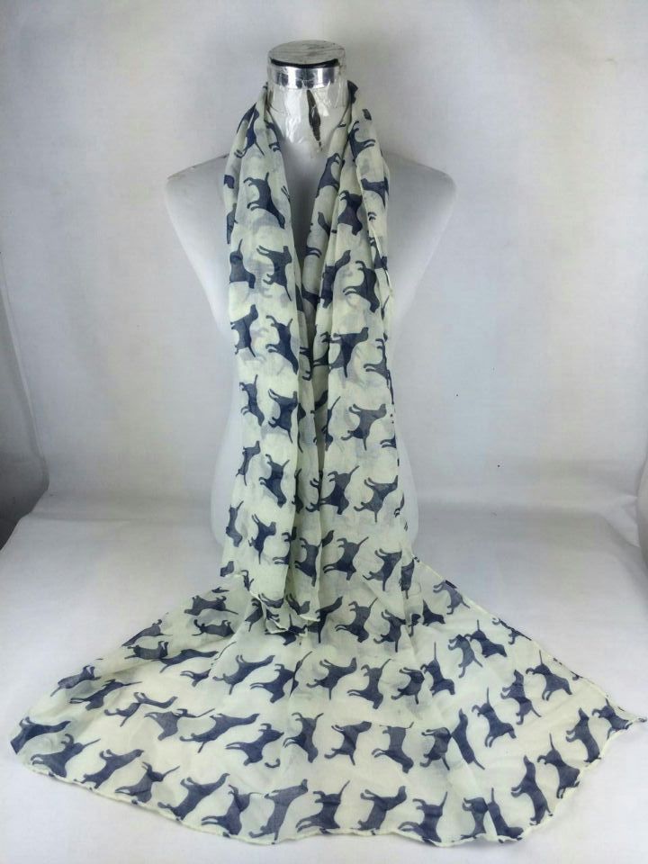 Wholesale-Free shipping high quality New Design hot sales fashion animal print scarf Hot sale winter dog scarf big size voile scarf