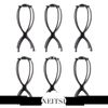 Gros-Neitsi Plastique Réglable Mannequin Tête Perruque Stands Support Perruque 6PCS LOT Noir Rose Bleu 3 Couleurs En Option Livraison Gratuite