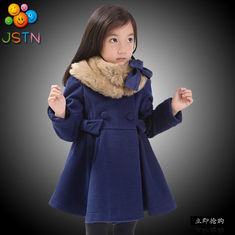 En gros-le nouveau manteau de veste de peluche de filles d'automne et d'hiver de vêtements d'enfants manteau d'enfants de cachemire de corail