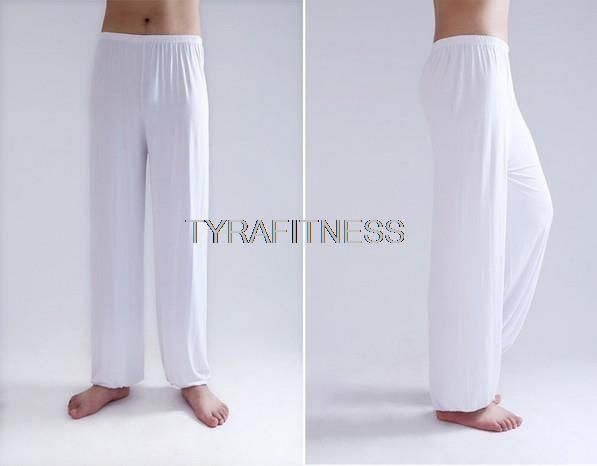 pantaloni bianchi yoga
