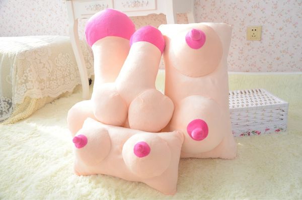 Wholesale Fun Pillow Penis Breast Tricky Plush Toys Male Genital