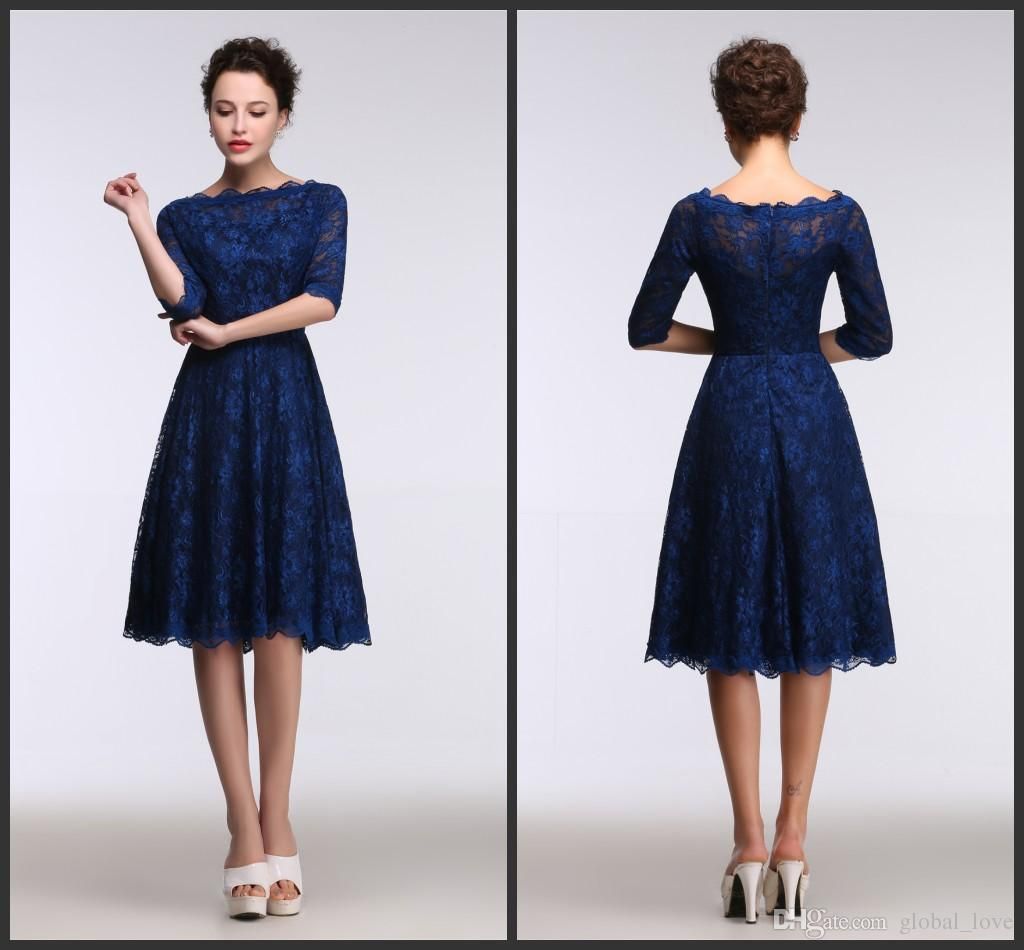 knee length long sleeve dresses