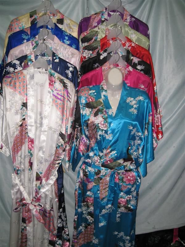 2019 Women'S Japanese Silk Kimono Robe Pajamas Nightgown Sleepwear From Lxx850516, 101.53