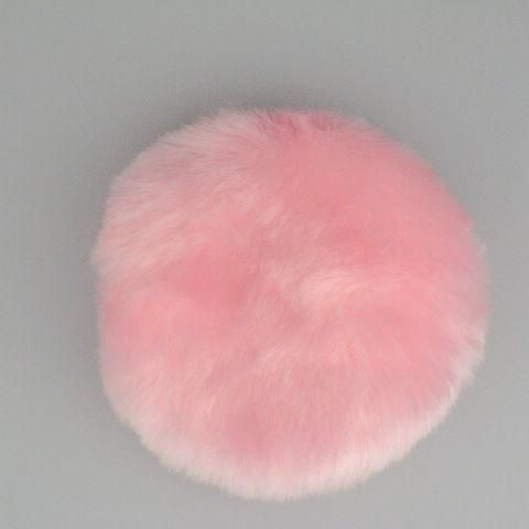 Lyxig pulverpuffat SingleSided Plush Pink Powder Puff Bag 80mm5024145