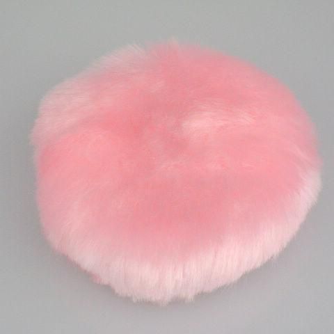 Lyxig pulverpuffat SingleSided Plush Pink Powder Puff Bag 80mm5024145