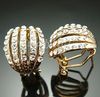Dazzlingl Crystals 14k gold Earrings studs