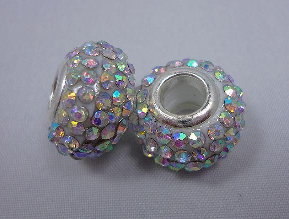 Avrupa tarzı 925 Gümüş Renkli Kristal Murano Boncuk fit charms Bilezikler BCB005, renk karıştırabilir