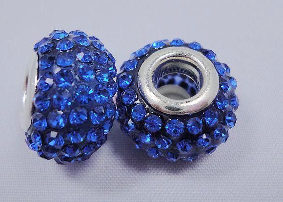 Perles de Murano en cristal coloré de style européen en argent 925 ajustent des bracelets Bracelets BCB005, peuvent mélanger la couleur