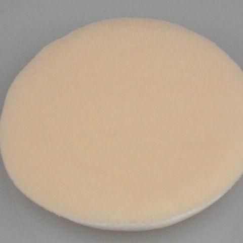 顔と体のパウダーパフ普通の綿の手袋の色のパウダーパフ30個/バッグ60 mm