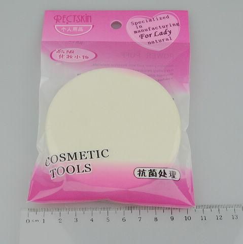 Maquillaje suave Songe Face Powder Puff Facial Cara Esponja maquillaje Cosmentix Powder Puff Blanco Sin látex 90 * 15mm