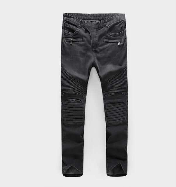 Wholesale Mens Jeans At $74.11, Get Original Quality Balmain Homme Jeans Black Nostalgia Mid Waistline Slim Fit Woman Biker Jeans Pencil Skinny Pants Jeans Size 29 Lindalisa Online Store DHgate.Com