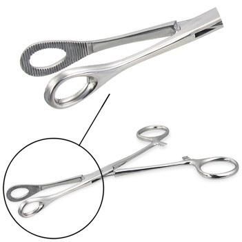 Silver Tattoo Piercing Forester SPONGE FORCEPS Body Piercing Pliers Tool Plier