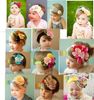 Top bébé au crochet fleur cheveux clips pince bandeau barrette casquettes bébé coiffe capuche fleur cheveux arc