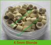 4.5mm silicone micro ring links for feather hair extensions,color:dark brown!10000pcs,mix color