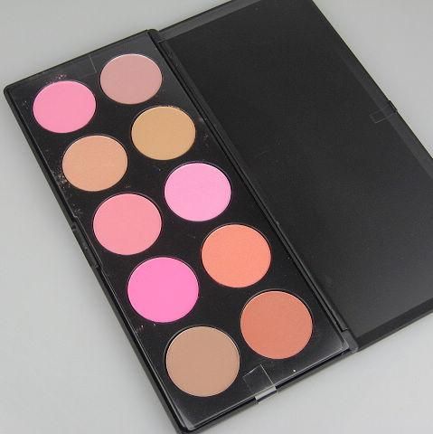 Professionell 10 Farben Rouge Make -up Palatte gepresstes Pulver Blinzeln und anmutiges Pulver PACKE5168148