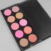 Professionele 10 kleuren blusher make-up palatte geperst poeder blozen knipperend en sierlijke poeder 1 stks / pakket