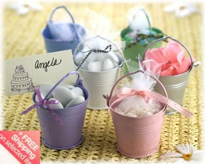 Many colors available Sweet Candy Mini Tin Pails favors Tin candy gift package Mini Bucket Wedding par2116