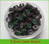 5.0mm Silicone Micro Ring Links for Feather Hair Extension.Black,5000pcs mix color