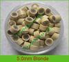 5.0mm Silicone Micro Ring Links for Feather Hair Extensions.Blonde,5000pcs mix color