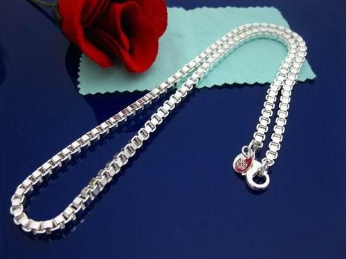 Genuine 925 Silver links chain face 3 hearts chain Heart chic necklace,can be mixed styles