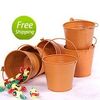 100PCS / LOT + DHL Gratis frakt! Färger mini tin pails bröllop favoriserar, mini bucket favoriserar, tenn godis lådor, tenn mini pails favoriserar