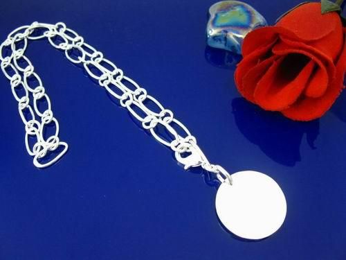 Preiswert 925 Silber Herz Schmuck 3mm Seil Kette Halskette passt ein solides Herz