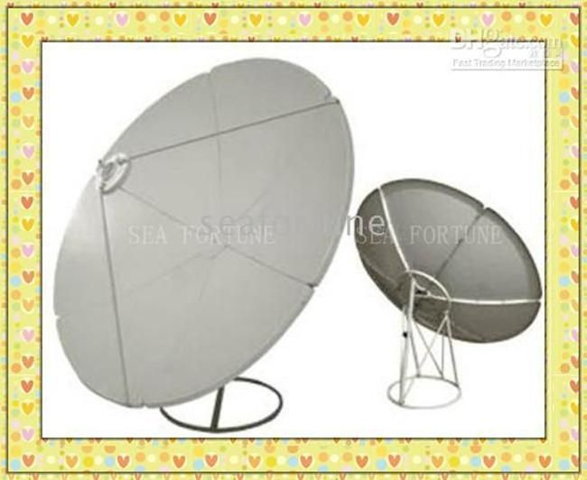 C Band Prime Focus 150cm Satellite Dish Antenna 6 Panels