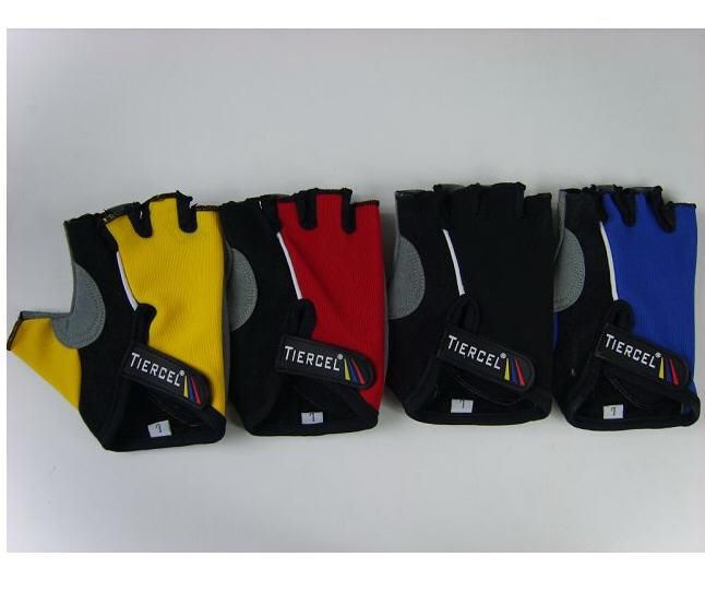 Новый спортивный цикл перчатки езда перчатки спортивные перчатки без пальцев перчатки половина палец велосипед TIERCEL BXY002 Бесплатная доставка