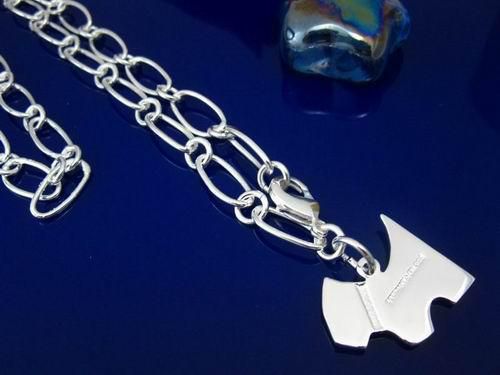 Super Schmuck Weihnachtsgeschenk 925 Silber Chrysantheme Key entworfen Kette Halskette