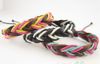 Stylish Handmade Hemp Leather Braided Bracelets Adjustable Brand New colorful xmas gifts Mix Order 36pcs/lot