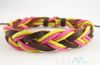 Stylish Handmade Hemp Leather Braided Bracelets Adjustable Brand New colorful xmas gifts Mix Order 36pcs/lot